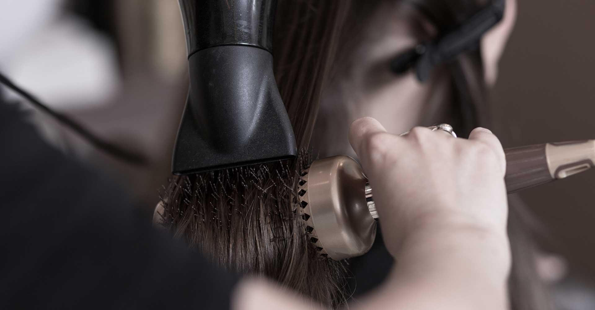 Profissional Fazendo Escova